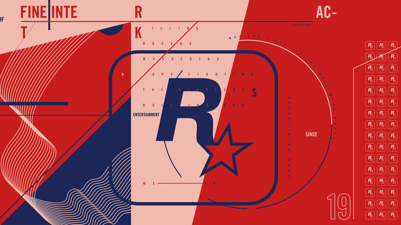 Abstract Graphic Design — Red, Dynamic