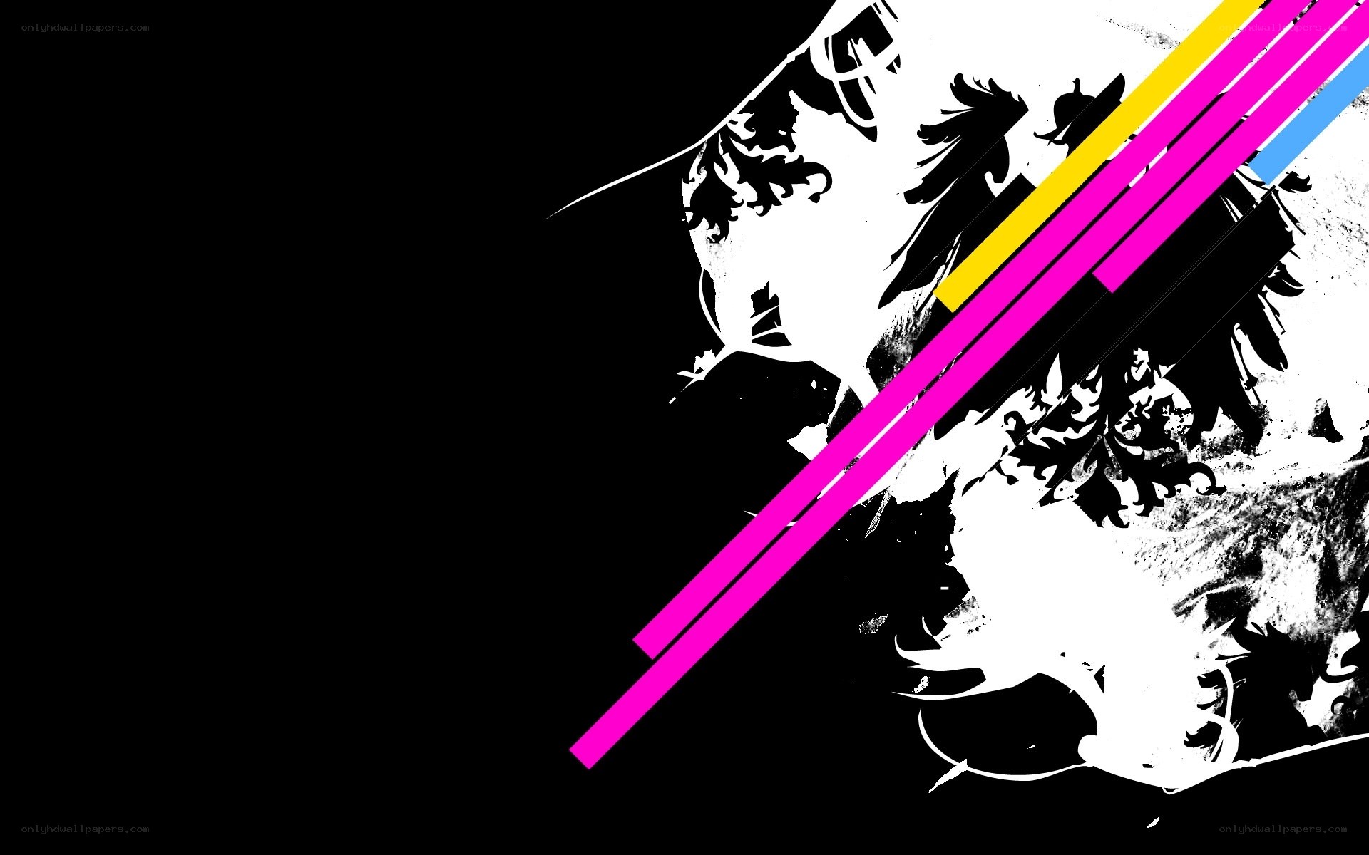 abstract graphic with colorful lines