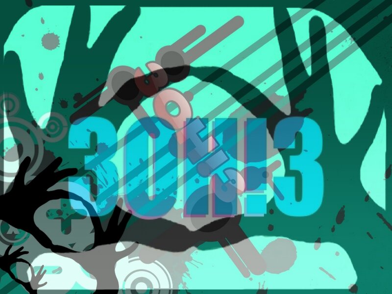 abstract graphic with text