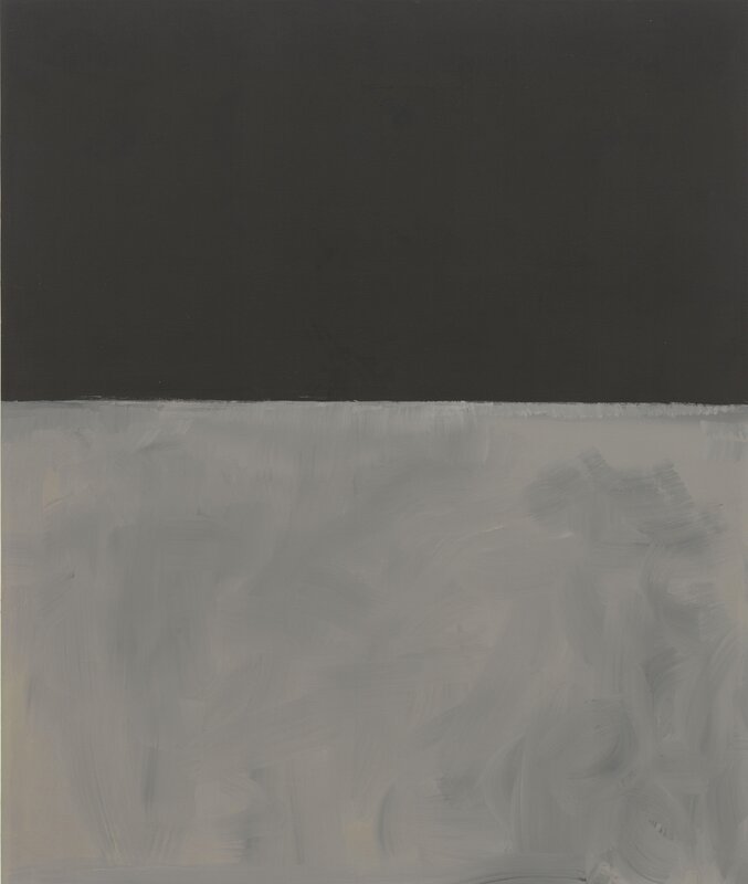 Abstract gray and black painting