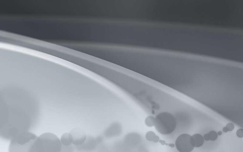 Abstract gray curves and bubbles