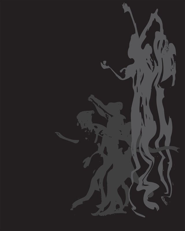 abstract gray silhouettes