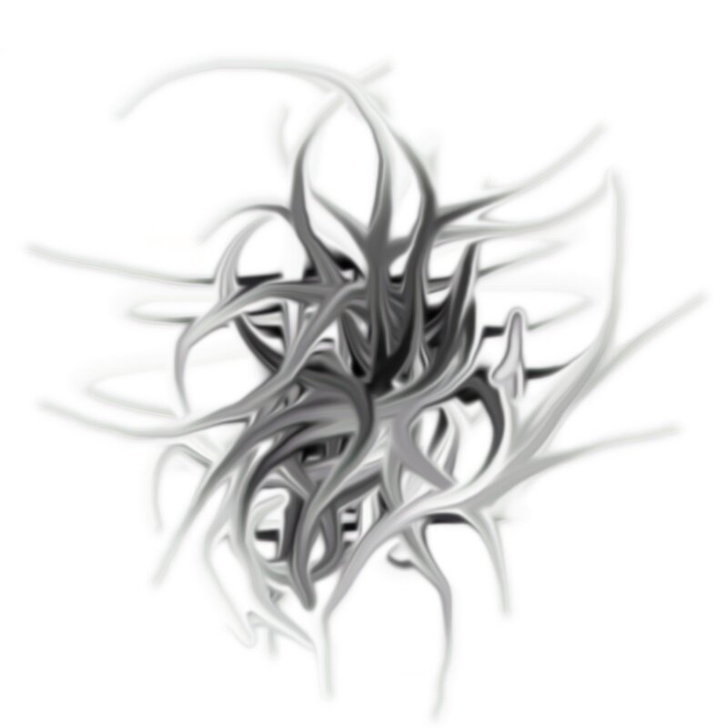 Abstract Gray Tendrils