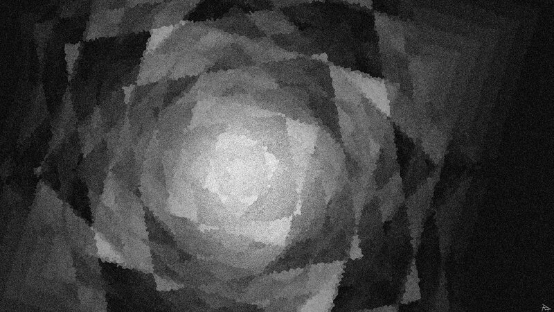 Abstract Grayscale Pattern — Black