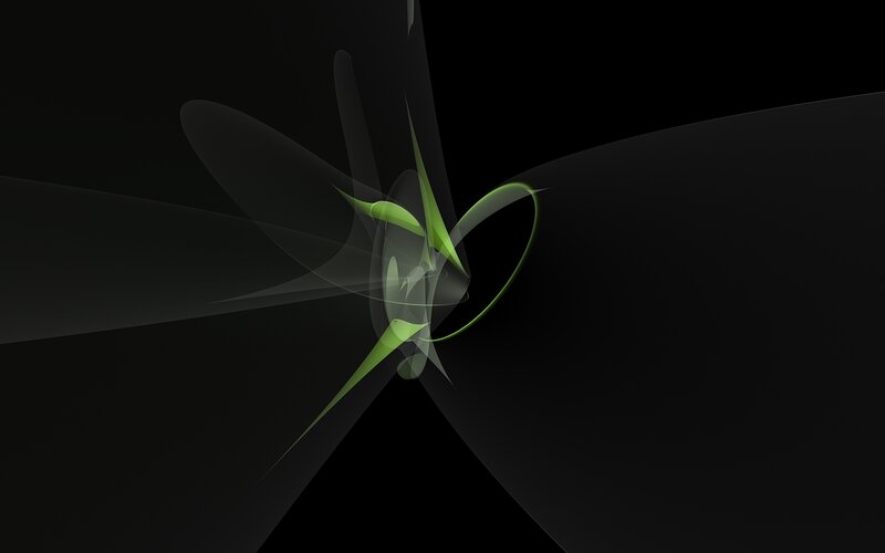 abstract green and black design