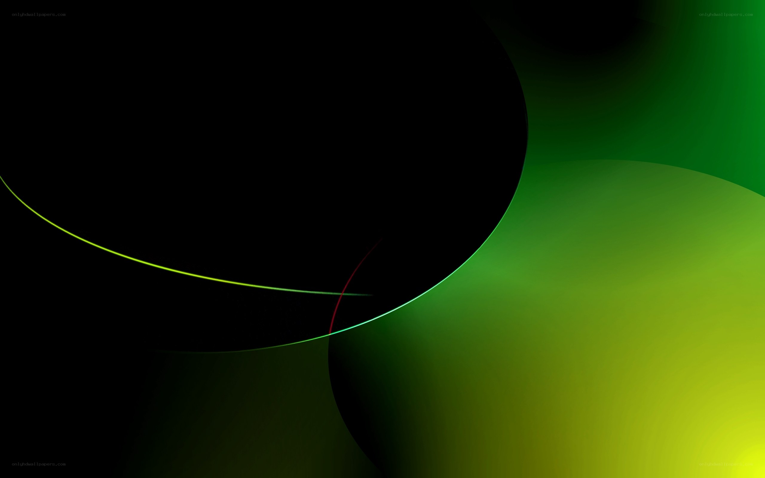 Abstract green and black design
