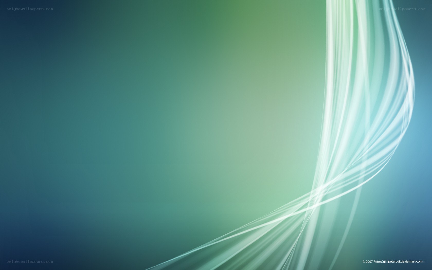 abstract green and blue background