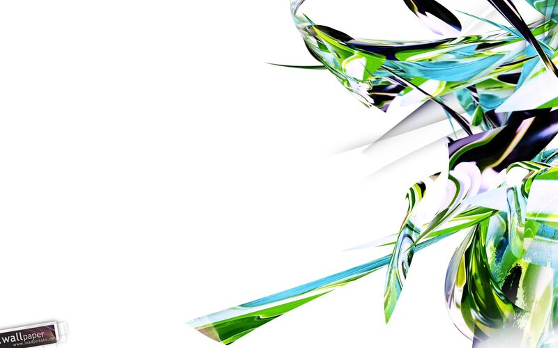abstract green and blue design