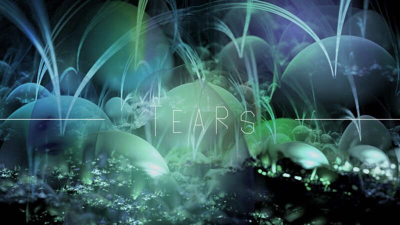 Abstract green and blue digital art