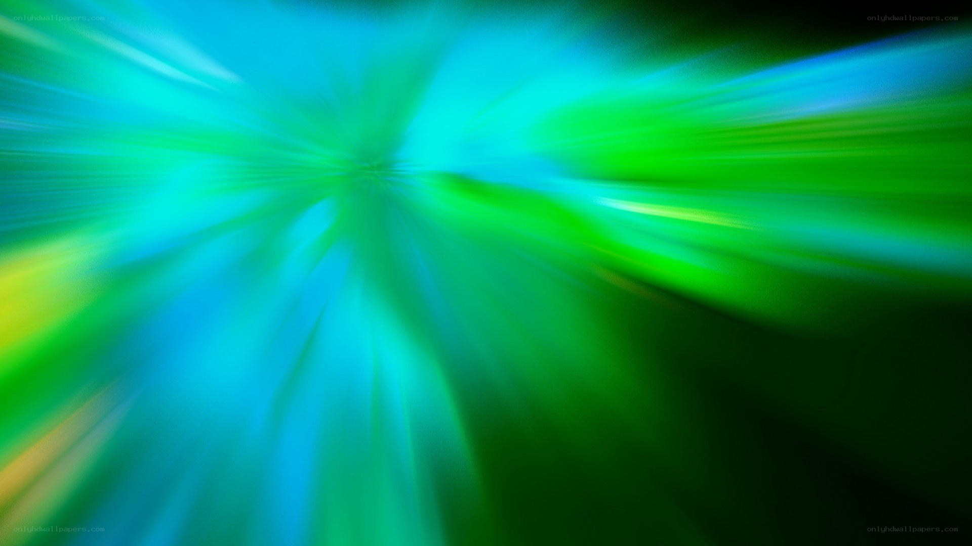 abstract green and blue light burst
