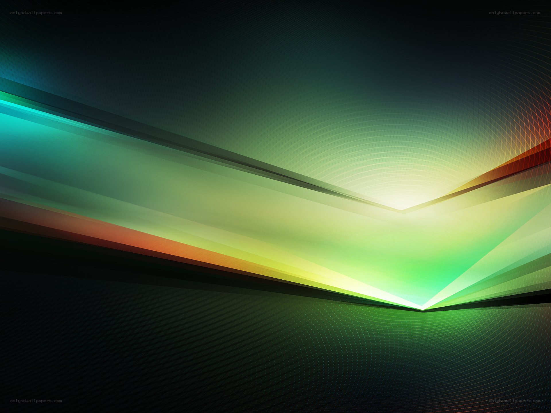 Abstract green and blue light design