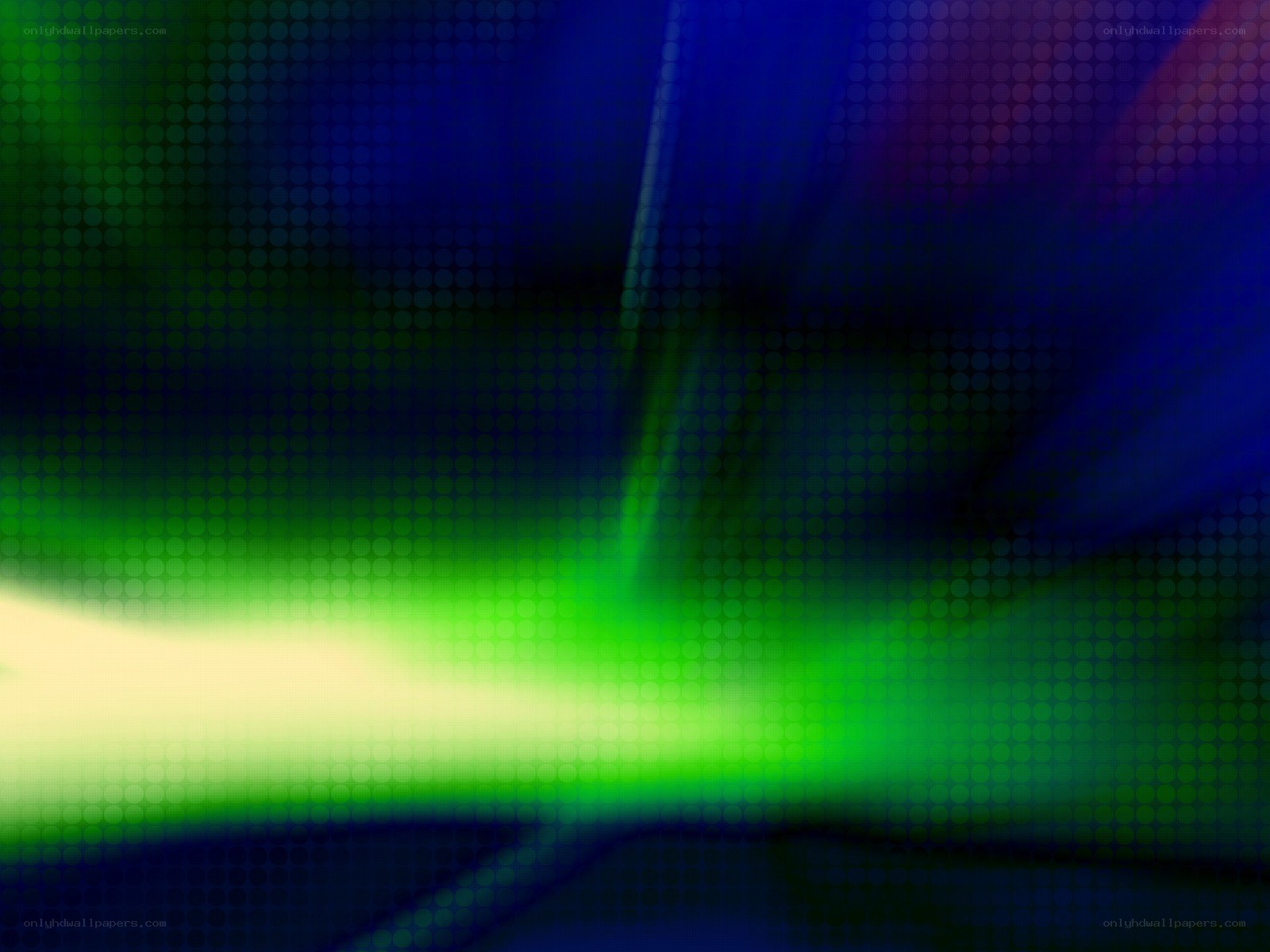 Abstract green and blue light pattern