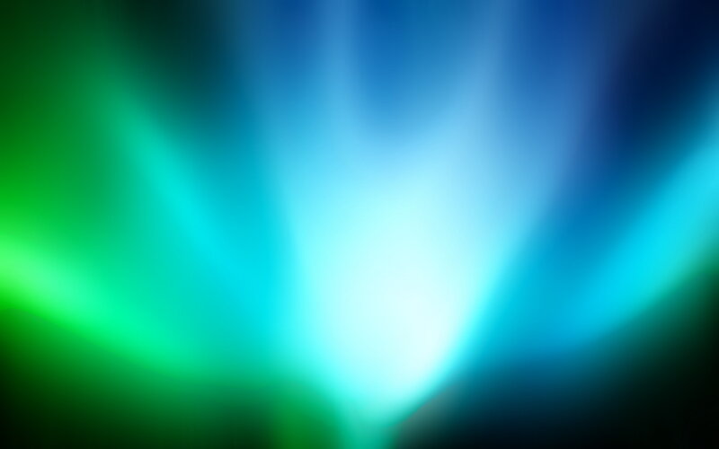 Abstract green and blue light