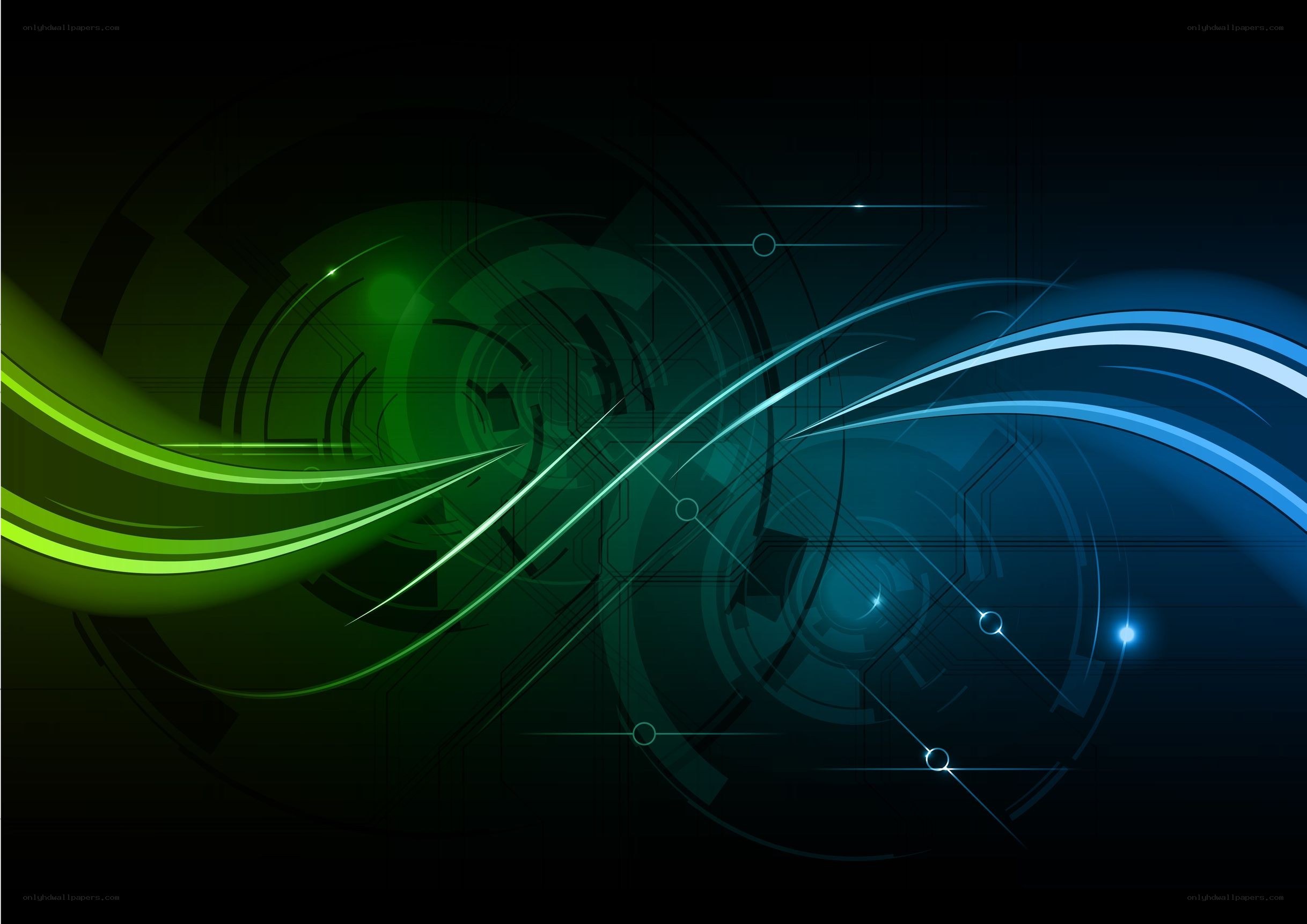 abstract green and blue motion design