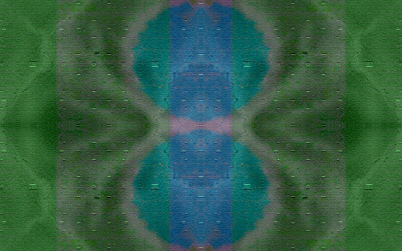 Abstract Green and Blue Pattern — Calm