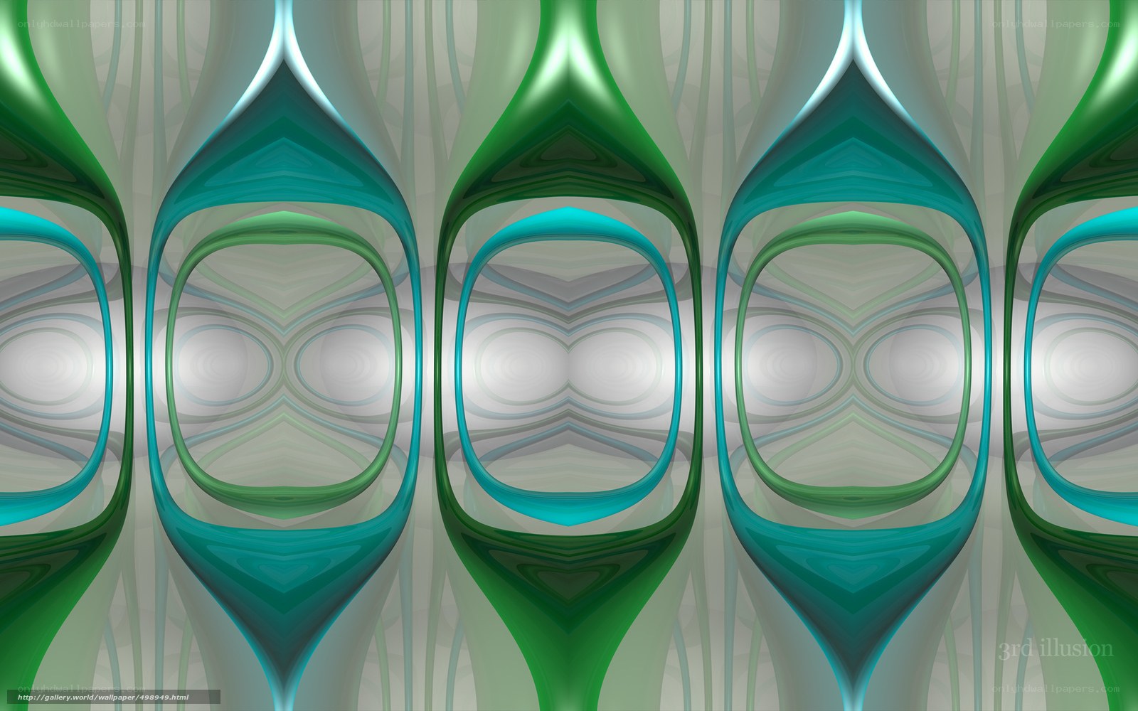 Abstract Green and Blue Pattern