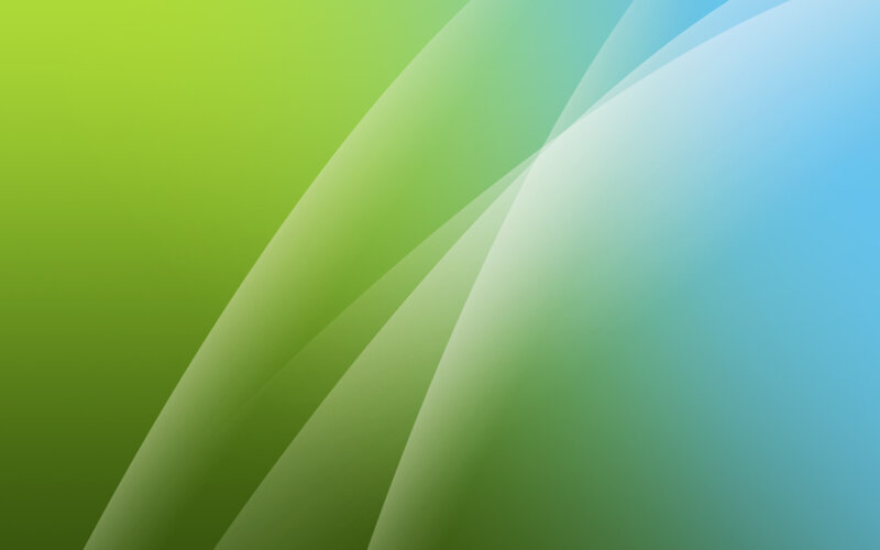 Abstract Green and Blue Shapes — Calm