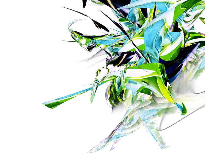 abstract green and blue swirl