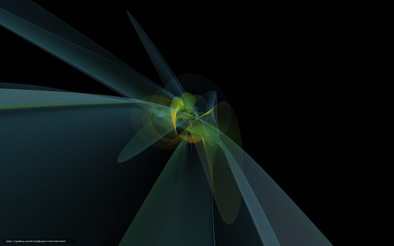 Abstract Green and Blue Swirl — Dramatic
