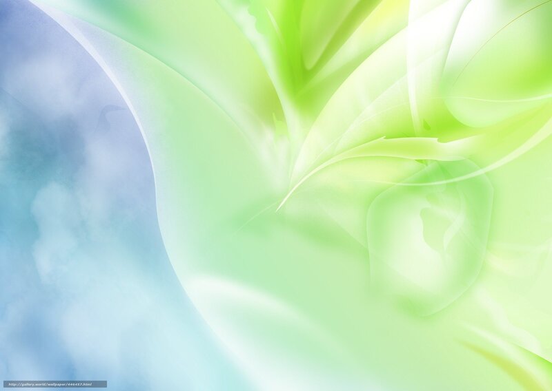 Abstract Green and Blue Swirls — Serene