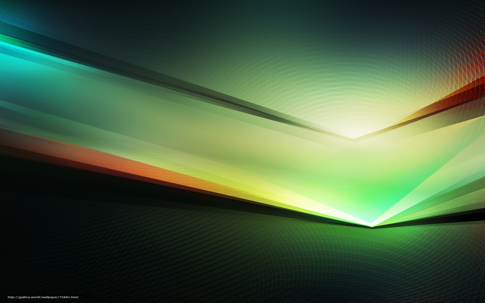 Abstract green and orange light design