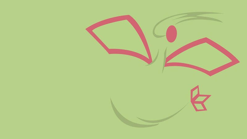 abstract green and pink design