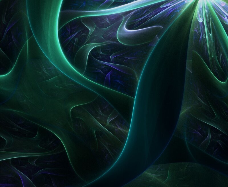 Abstract green and purple fractal design