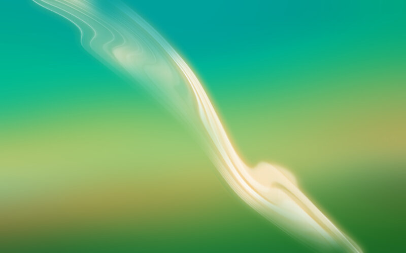 Abstract green and white wave