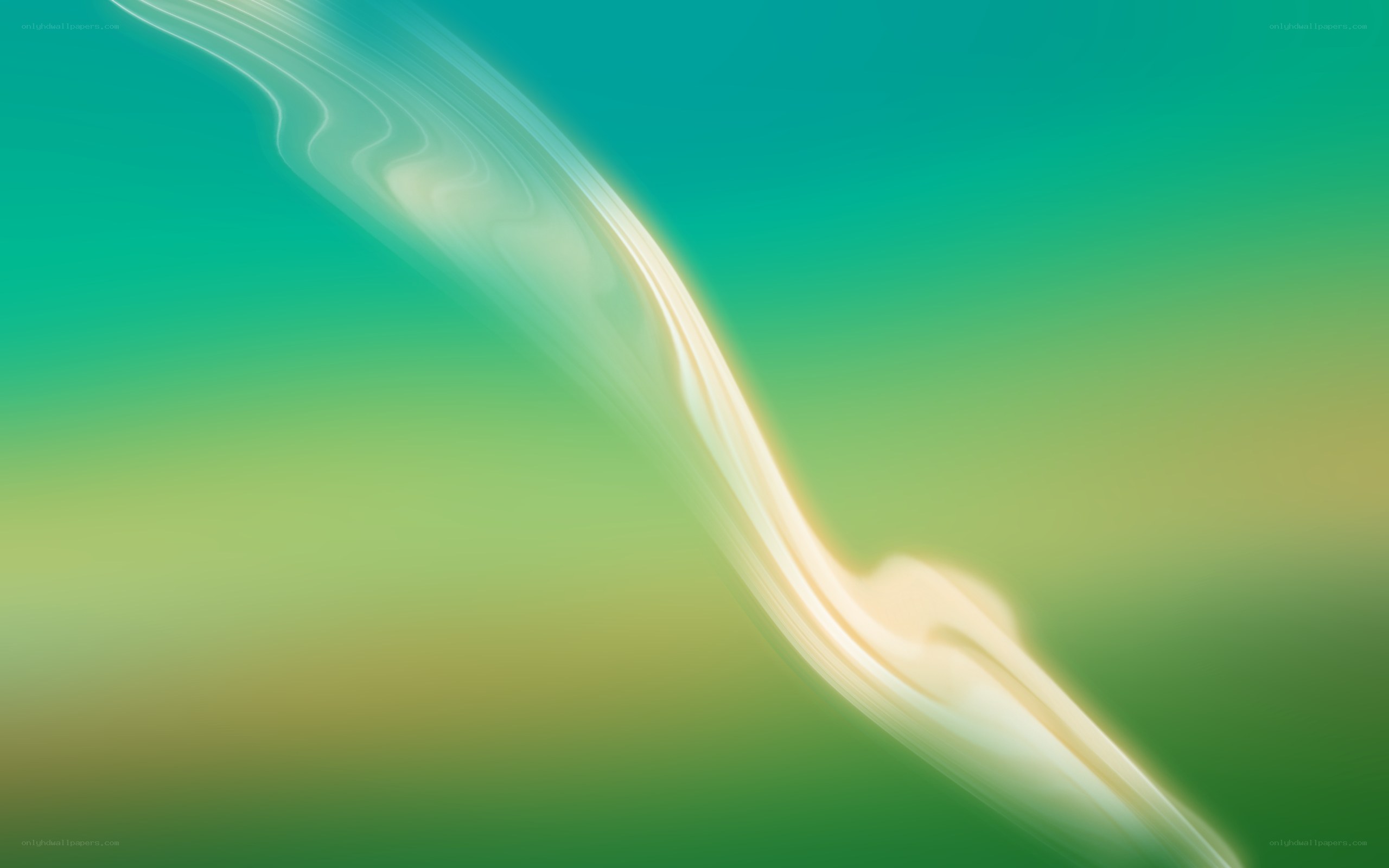 Abstract green and white wave
