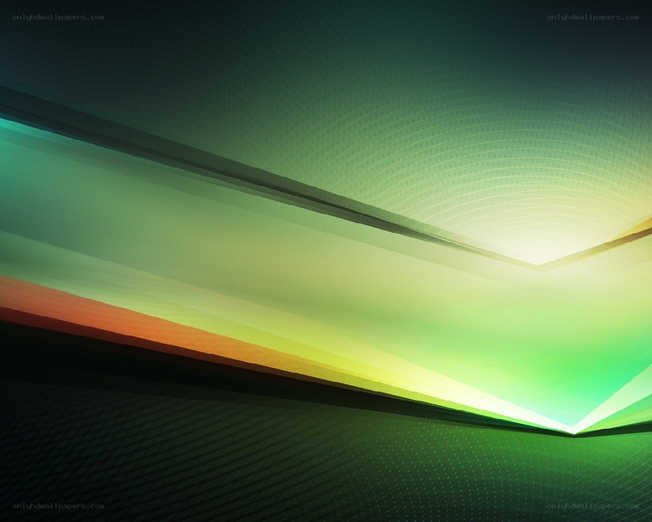 Abstract green and yellow design