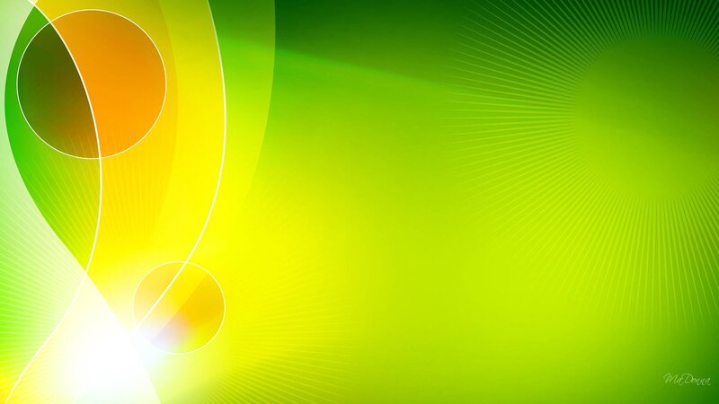 Abstract Green and Yellow Design — Vibrant