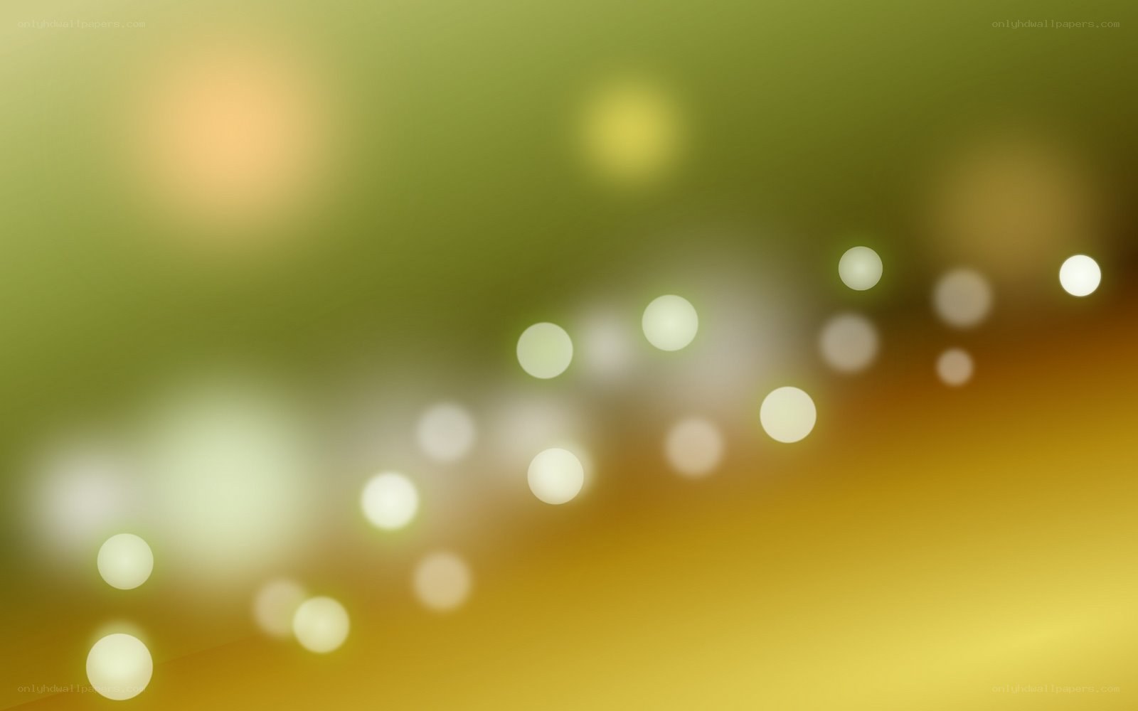 abstract green and yellow lights