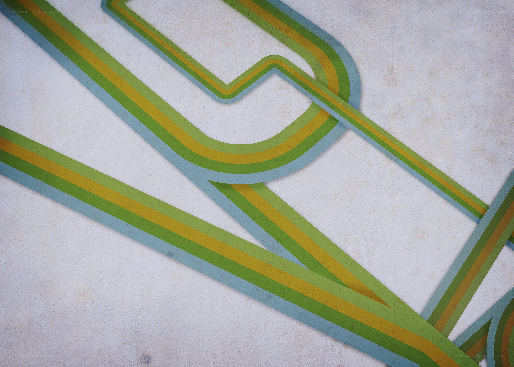 abstract green and yellow lines