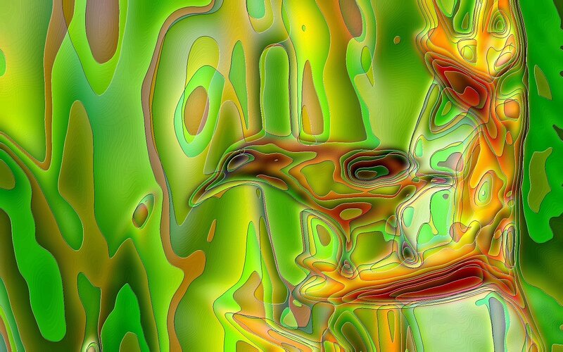 Abstract Green and Yellow Pattern — Hypnotic