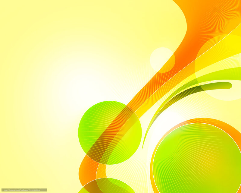 Abstract Green and Yellow Shapes — Vibrant
