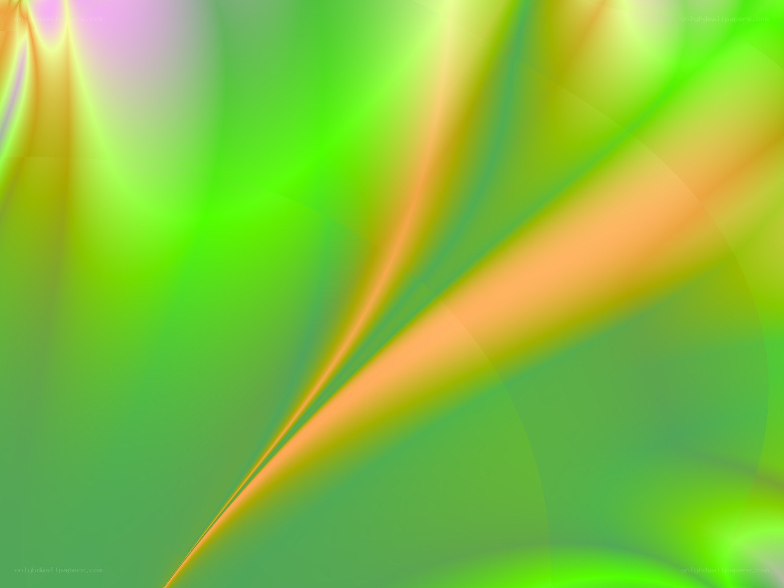 Abstract green and yellow swirl