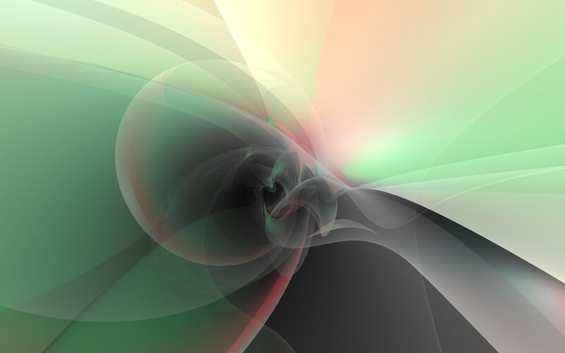 Abstract green and yellow swirl