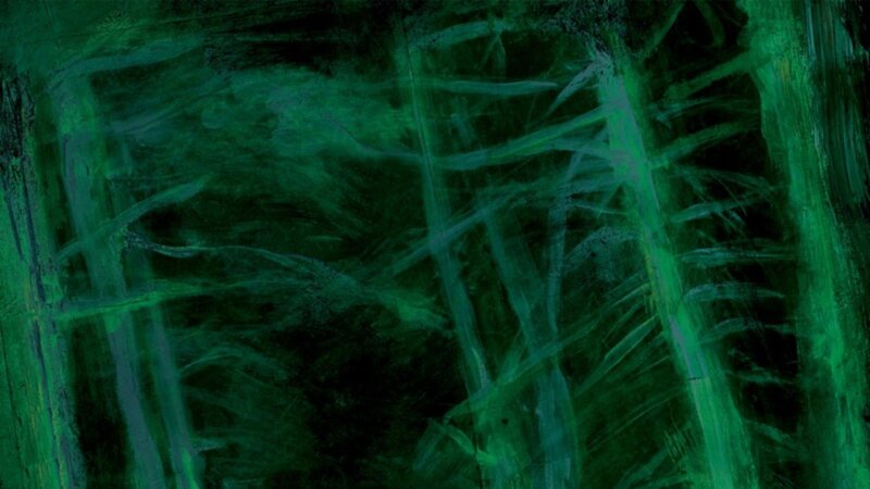 abstract green brushstrokes
