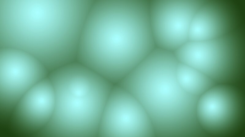 Abstract Green Bubbles