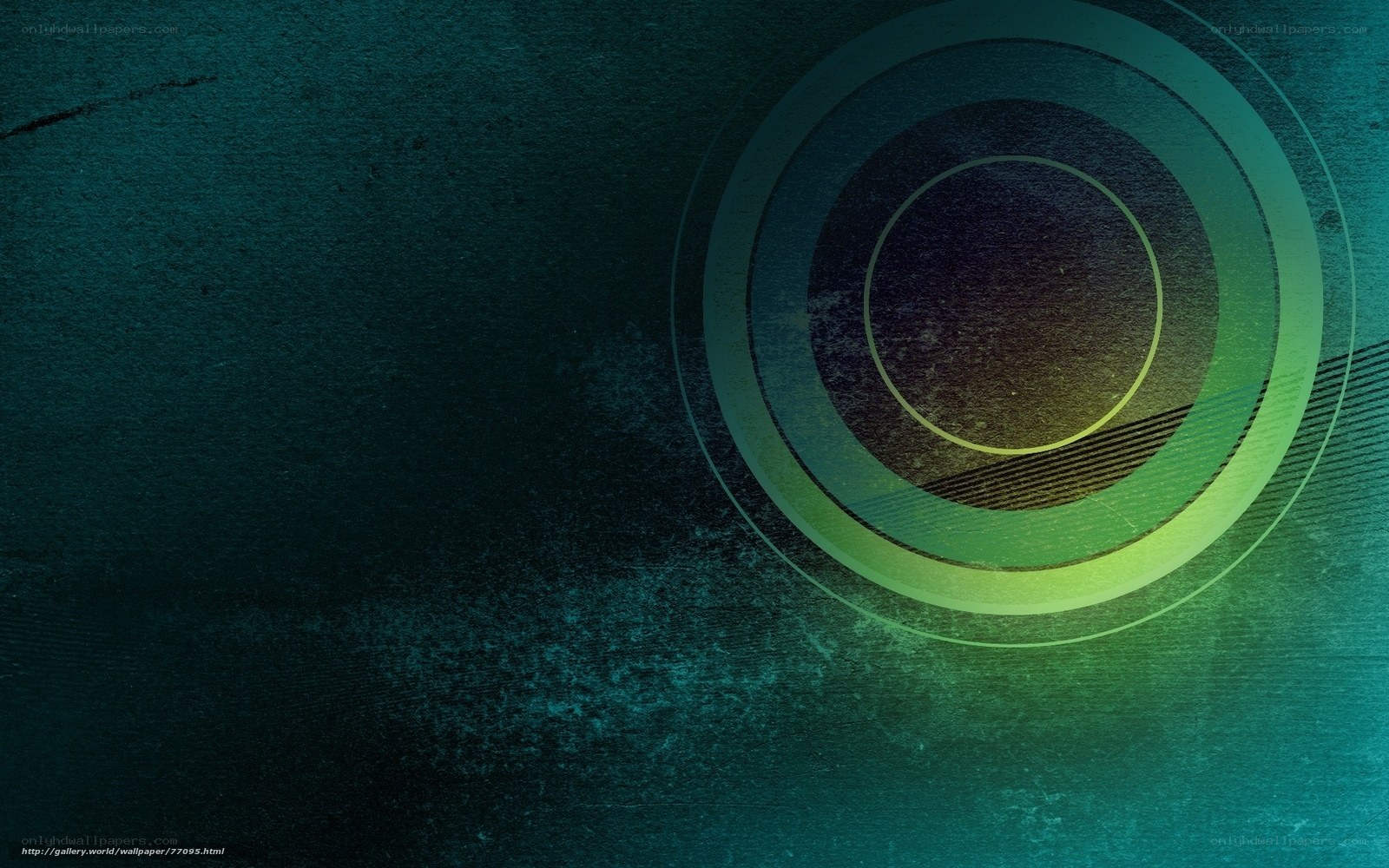 Abstract green circle design