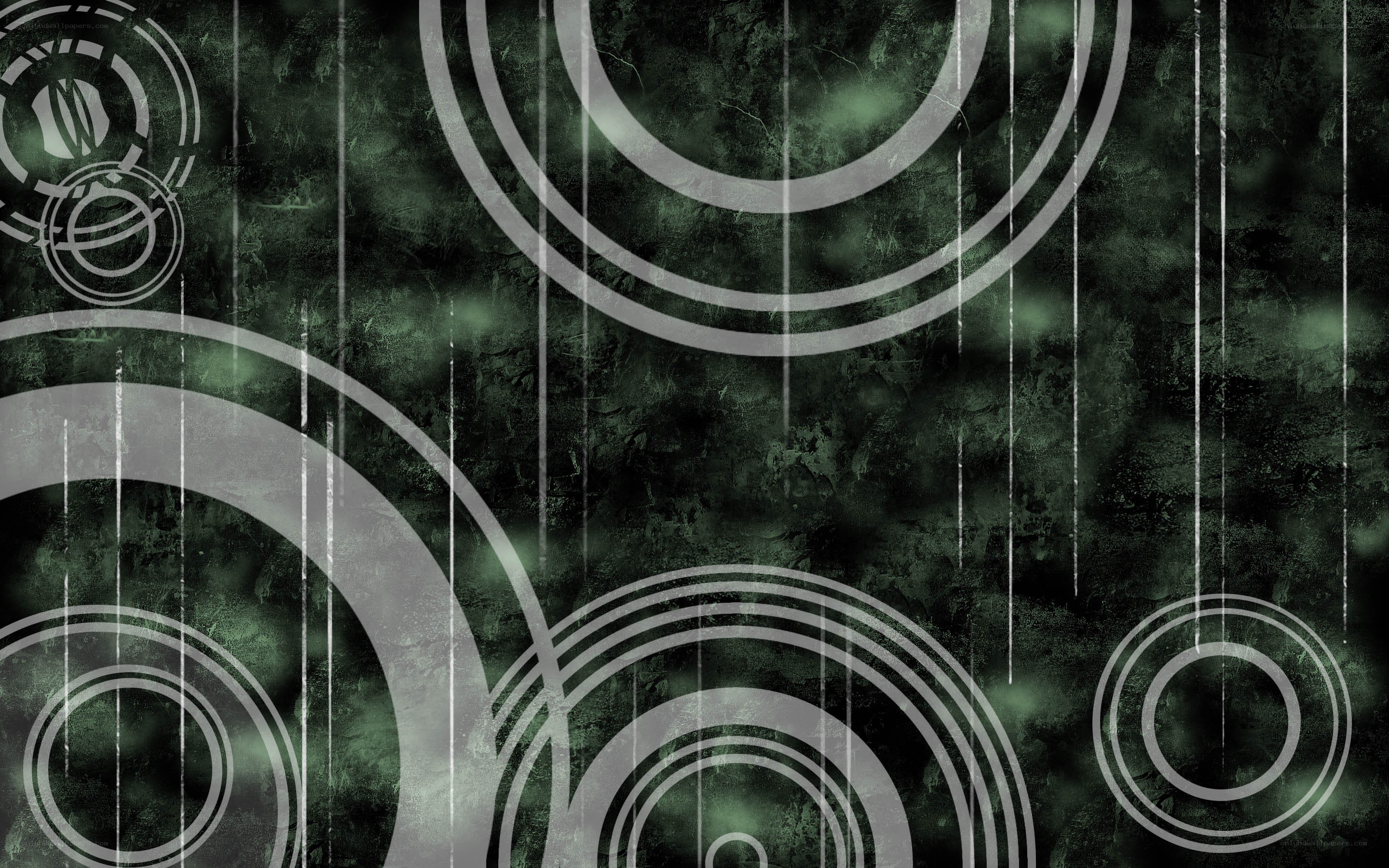 abstract green circle pattern