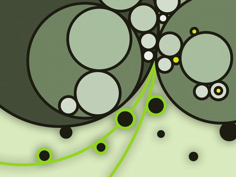 Abstract green circle pattern