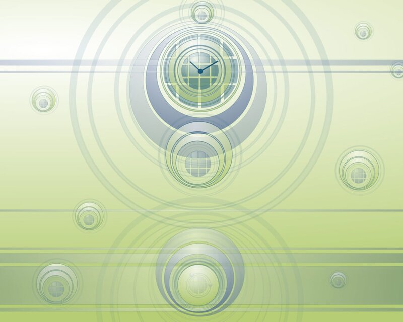 abstract green circular design