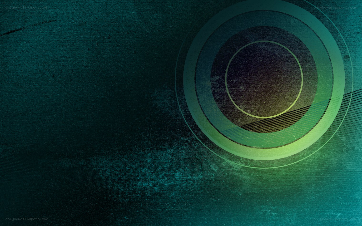 abstract green circular design