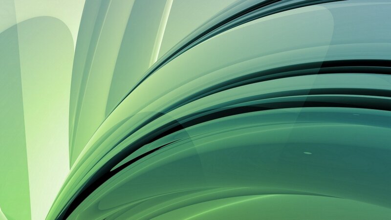 Abstract Green Curves — Calm