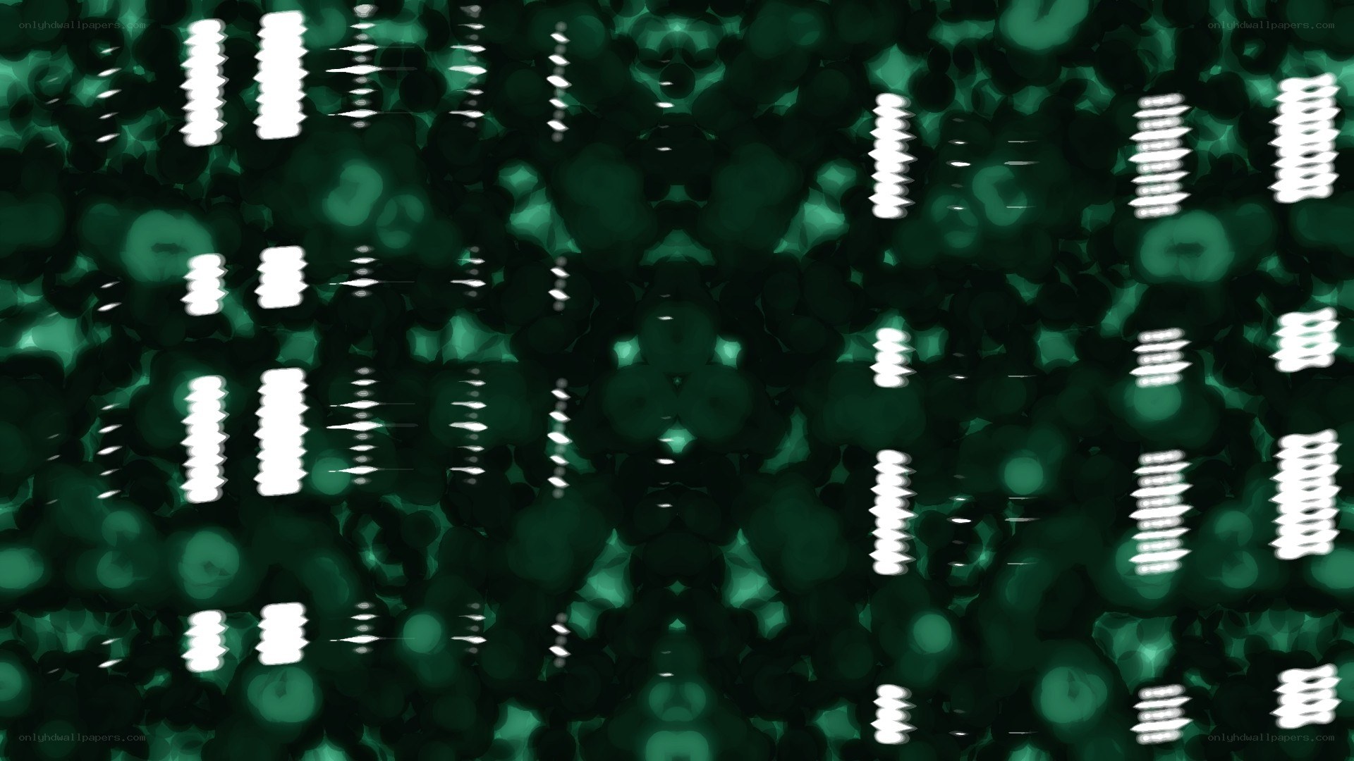 abstract green digital pattern