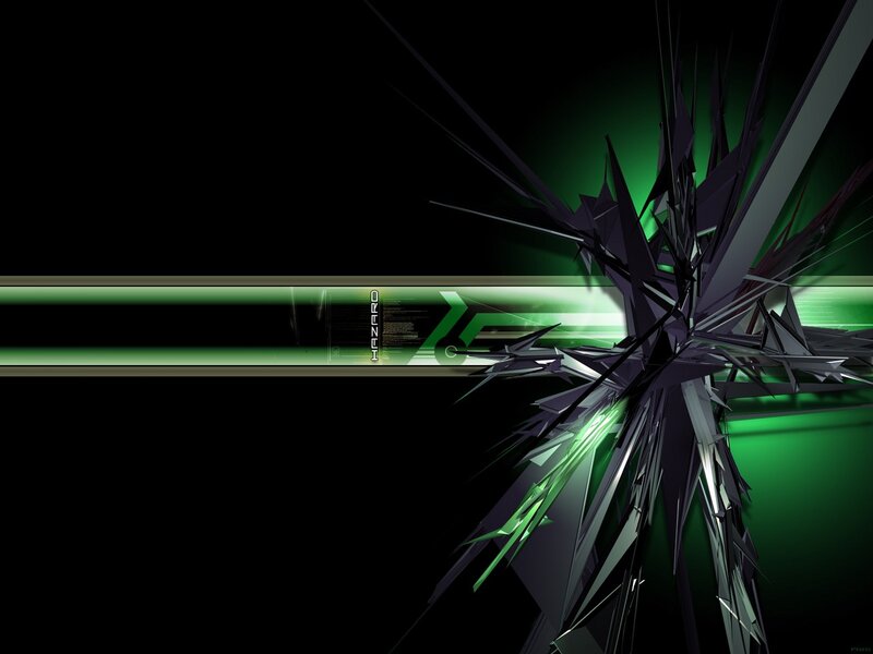 Abstract Green Explosion