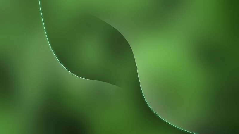 Abstract green flowing lines