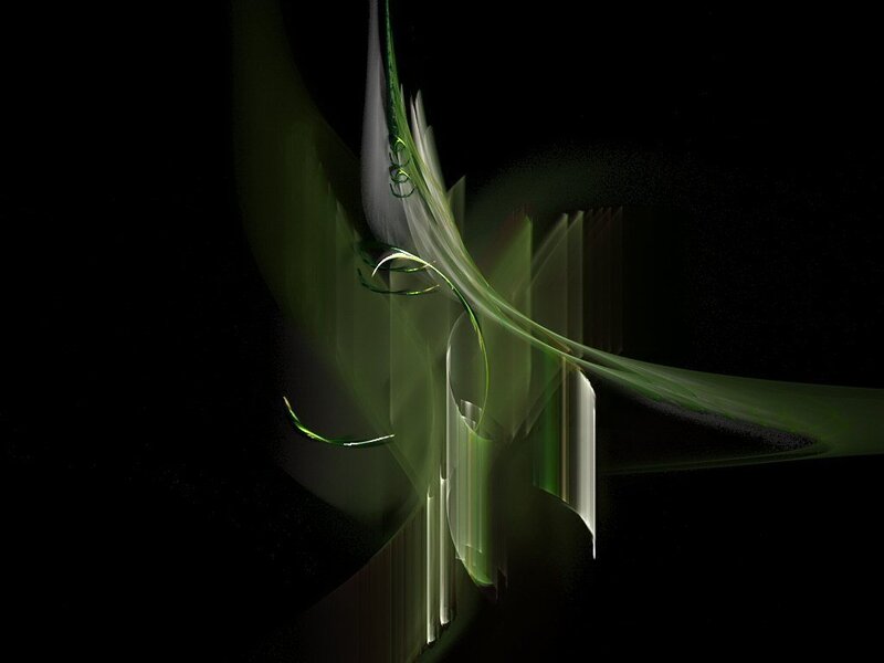 Abstract green fractal design