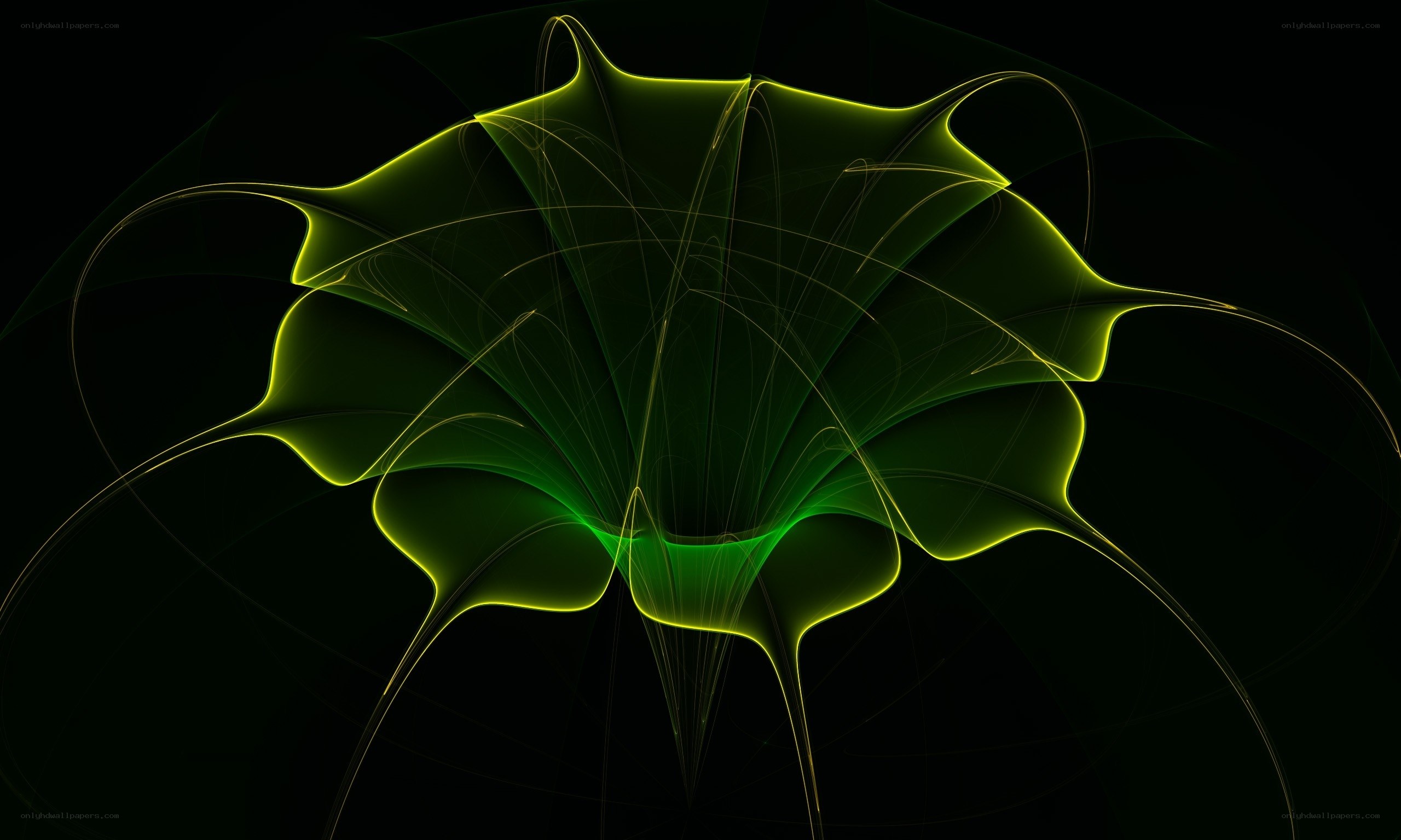 Abstract green fractal design